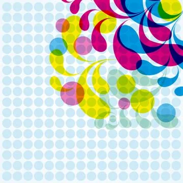 Floral abstract background Stock Illustration