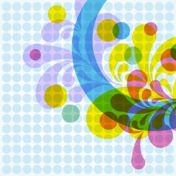 Floral abstract background Stock Illustration