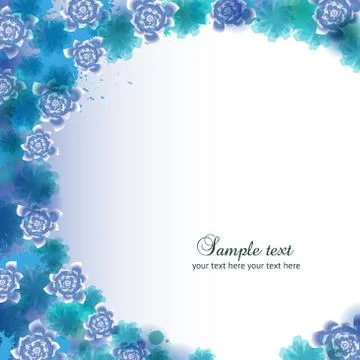 Floral abstract background Stock Illustration
