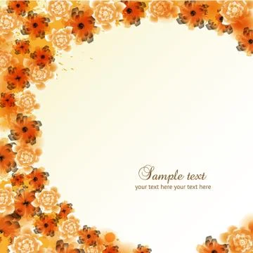 Floral abstract background Stock Illustration
