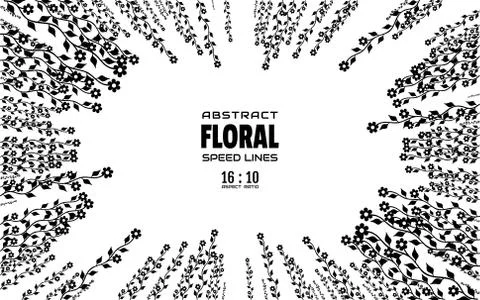 Floral abstract background with space for text Stock Illustration