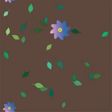 Floral abstract background texture. Seamless flowers pattern. Stock Illustration