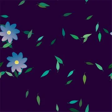 Floral abstract background texture. Seamless flowers pattern. Illustrazione stock