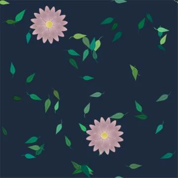 Floral abstract background texture. Seamless flowers pattern. Illustrazione stock