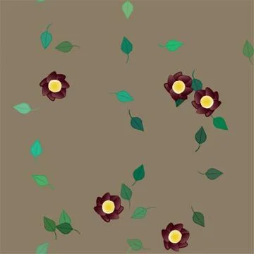 Floral abstract background texture. Seamless flowers pattern. イラスト素材