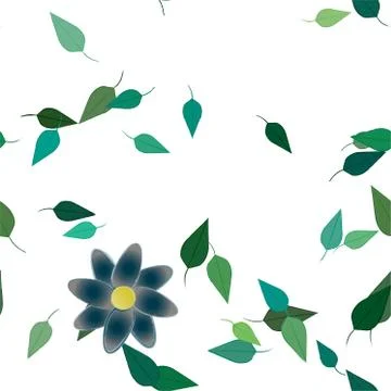 Floral abstract background texture. Seamless flowers pattern. Stock Illustration