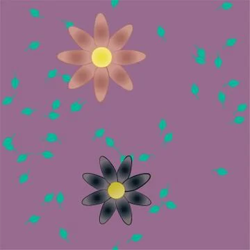 Floral abstract background texture. Seamless flowers pattern. Stock Illustration