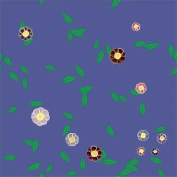 Floral abstract background texture. Seamless flowers pattern. Stock Illustration