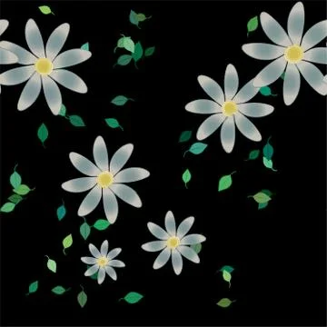 Floral abstract background texture. Seamless flowers pattern. Illustrazione stock