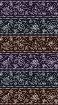 Floral abstract border design background Stock Illustration