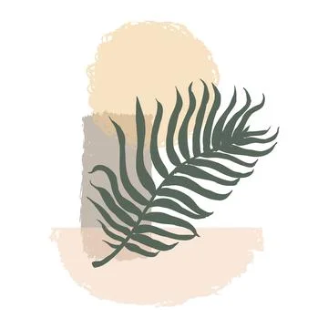 Floral Abstract Composition Stock Illustration