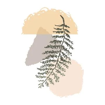 Floral Abstract Composition Illustrazione stock