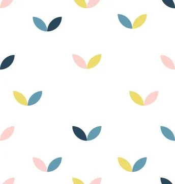 Floral Abstract Flower vector seamless pattern Stock Illustration