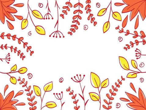 Floral abstract frame Stock-Illustration