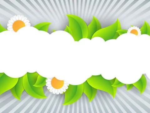 Floral abstract frame Stock Illustration
