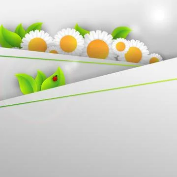 Floral abstract frame Illustrazione stock
