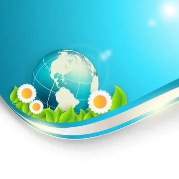 Floral abstract frame Stock Illustration