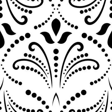 Floral Abstract Pattern Stock Illustration