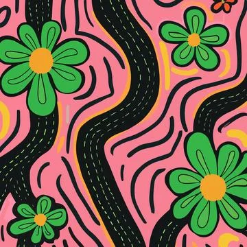 Floral Abstract Pattern Illustration