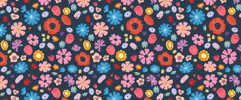 Floral abstract pattern. Leaf texture. Seamless boho design art. Organic shapes 스톡 일러스트