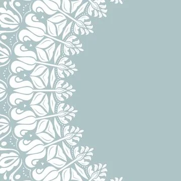 Floral Abstract Round Vector Frame With Arabesques Stock Illustration