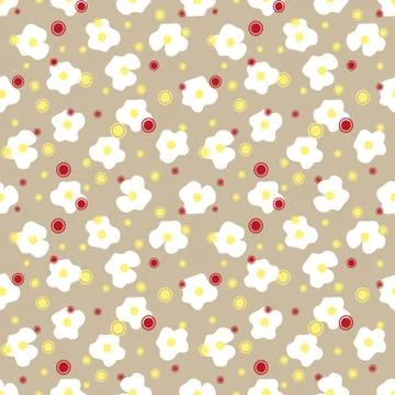 Floral abstract seamless pattern Stock Illustration