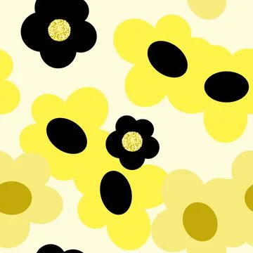 Floral abstract seamless pattern. Stock Illustration