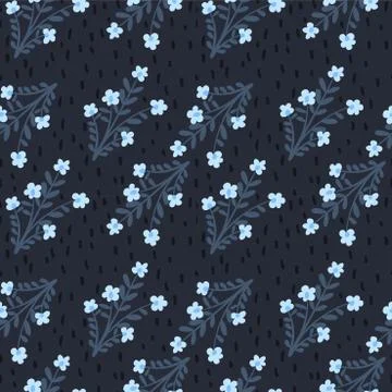 Floral abstract seamless pattern. Vector design for paper, cover, fabric Stock Illustration