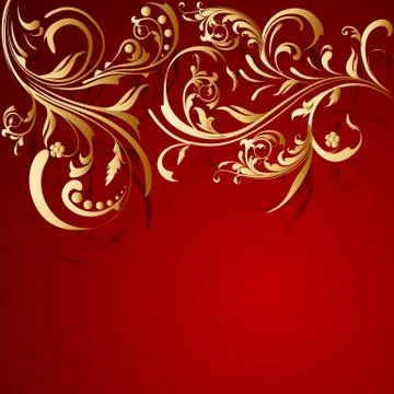 Floral abstract vector background Illustrazione stock