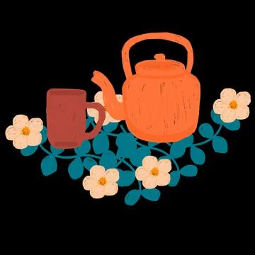 Floral abstraction pattern background illustration wallpapers Stock Illustration