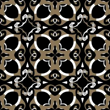 Floral arabic style seamless pattern. Vector ornamental beautiful background. Stockillustratie