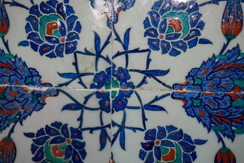Floral art pattern example of Ottoman time Stock Photos