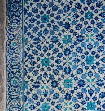 Floral art pattern example of Ottoman time Stock Photos