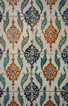 Floral art pattern example of Ottoman time Stock Photos