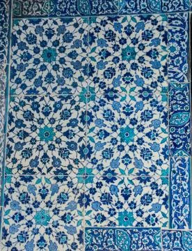 Floral art pattern example of Ottoman time Stock Photos