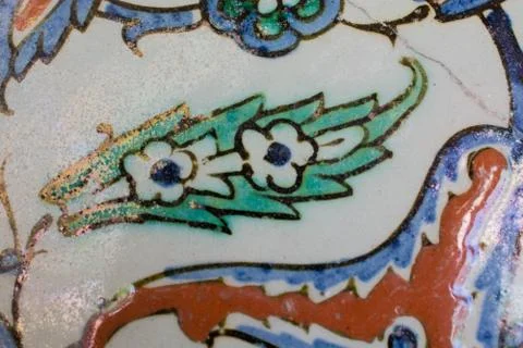 Floral art pattern example of Ottoman time Stock Photos