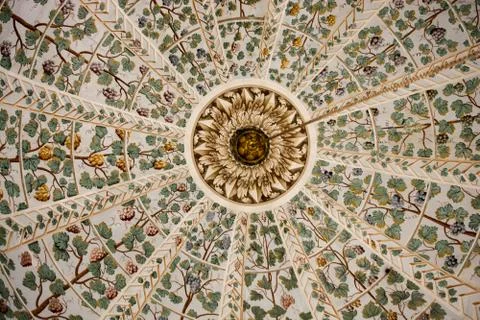 Floral art pattern example of Ottoman time Stock Photos