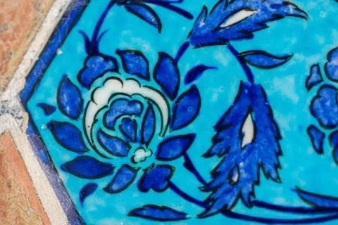 Floral art pattern example of Ottoman time Stock Photos