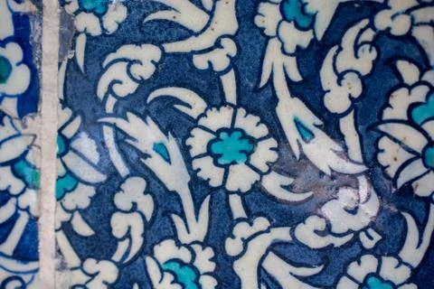 Floral art pattern example of Ottoman time Stock Photos