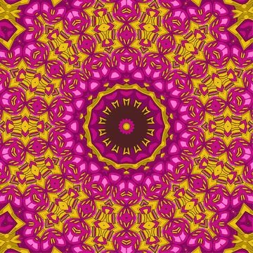 Floral authentic carpet design  joy to older children and adult colorists  .. Stock Illustration