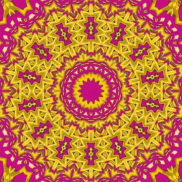 Floral authentic carpet design  joy to older children and adult colorists  .. Stock Illustration