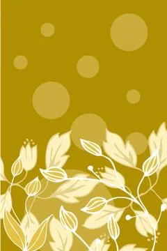 Floral back design Stock Illustration