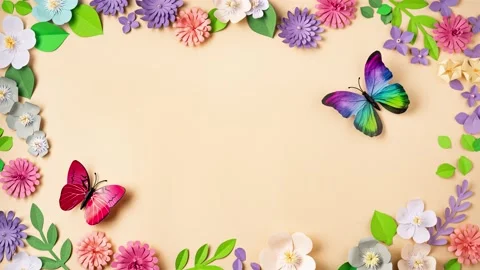 Floral background with copy space Stock Footage 170793838