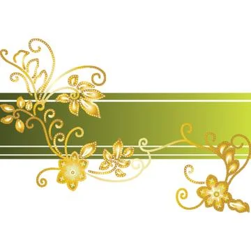 Floral Background With Copyspace Stock-Illustration