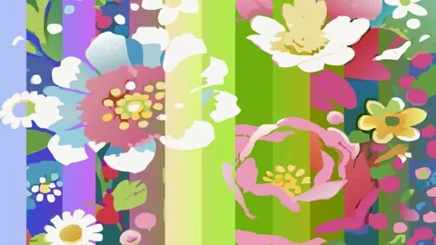 Floral background design changing colors 스톡 동영상 282512825