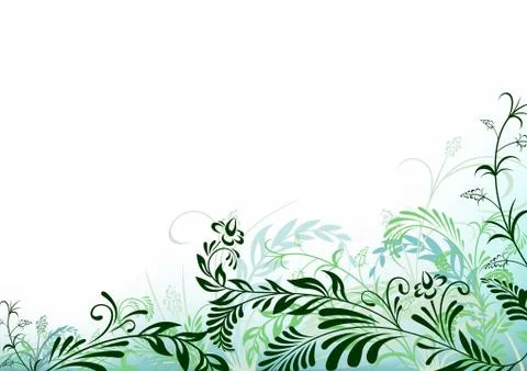Floral Background Design Stock Illustration