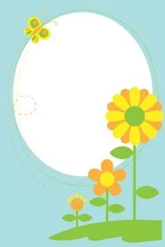 Floral Background Design Stock Illustration