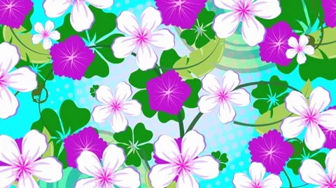 Floral background Vídeo Stock 8687666