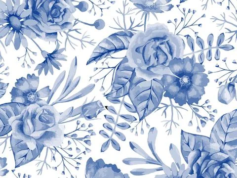 Floral background. Graphic pattern for fabric, wallpaper, packaging. Stock Illustration