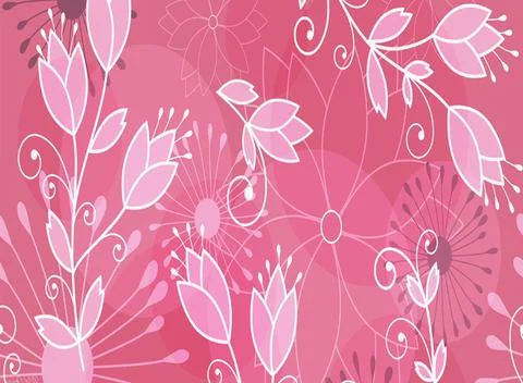 Floral background. Graphic pattern for fabric, wallpaper, packaging. Illustrazione stock